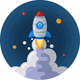 Rocket Radio Rocks logo