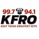 99.7 & 94.1 KFRO - KFRO-FM logo