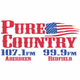 Pure Country 107.1 & 99.9 - KKAA logo