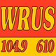 WRUS 104.9 610 - WRUS logo