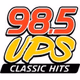 98.5 UPS - WUPS logo
