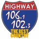Highway 106.1 & 102.3 - WWMY logo