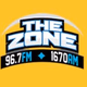 96.7FM 1670AM The Zone - W244DR logo