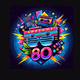 Awesome 80s logo