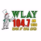 WLAY 104.7 AM 1450 - W284DS logo