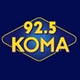 92.5 KOMA - KOMA logo