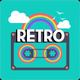 100FM רדיוס - Retro logo