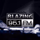 Blazing 95.1 logo