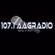 107.1 AAGRADIO logo